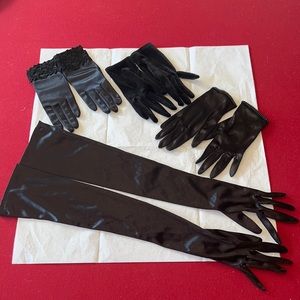 Bundle of 4 Woman’s dress up evening gloves